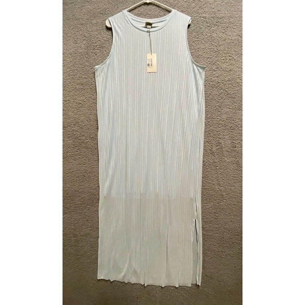 A New Day dress womens XXL blue sleeveless lined long  NWT